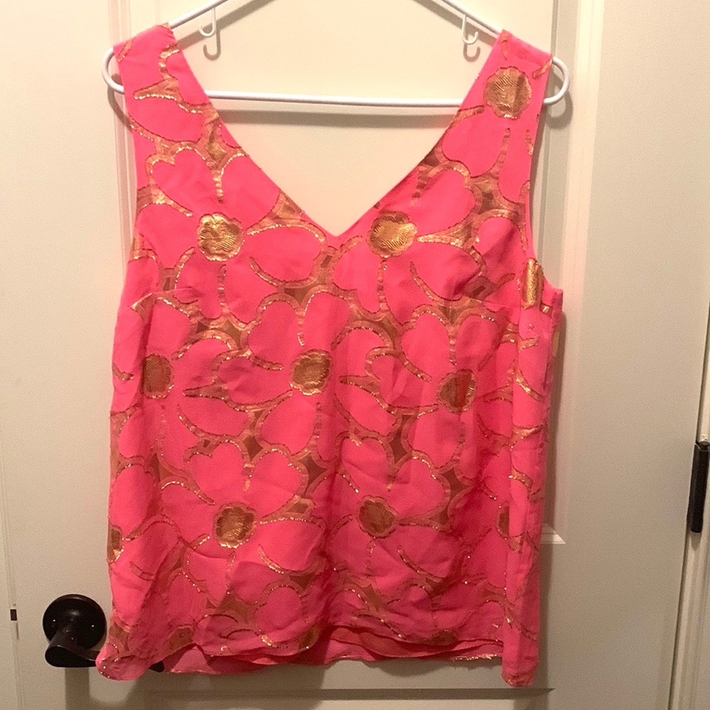 Lilly Pulitzer Womens Silk Tank - M